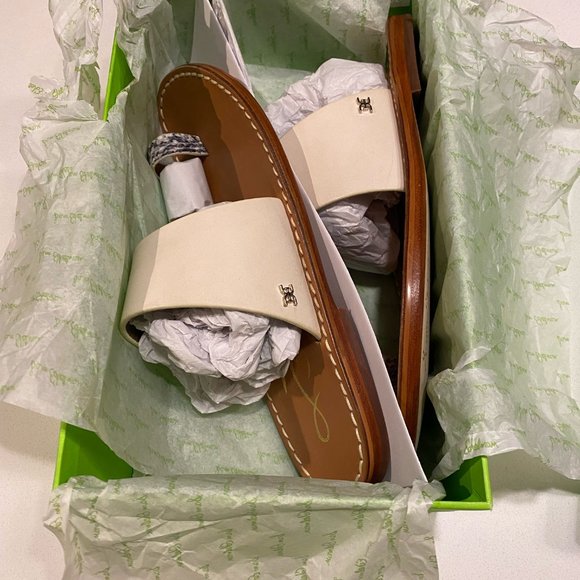 Sam Edelman | Shoes | Sam Edelman Maxy Slide Sandal In Modern Ivory Snake  Size 8m | Poshmark